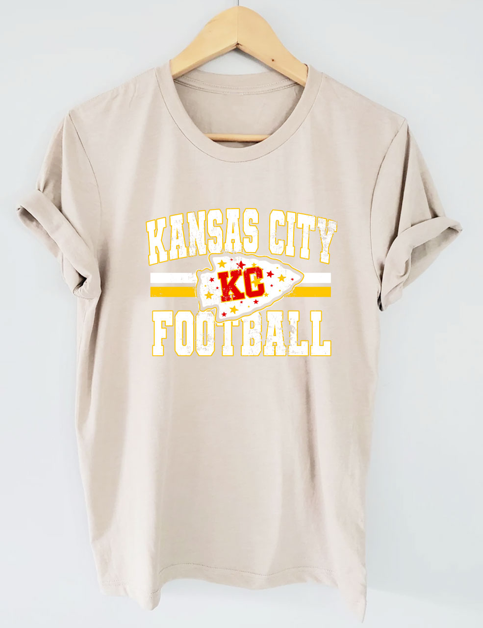 KC Chiefs Arrowhead Football T-Shirt