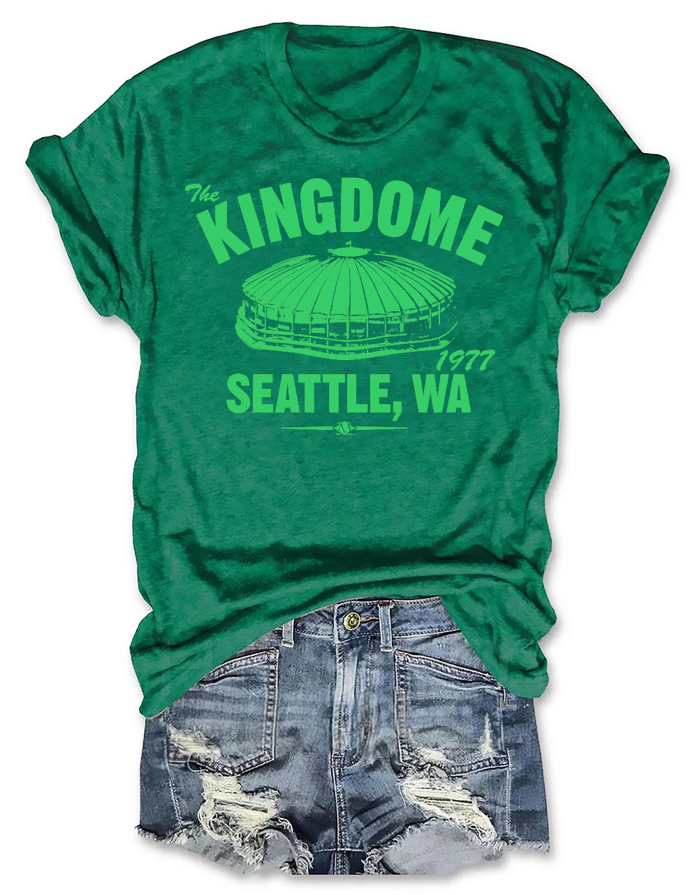 The Kingdome 1977 Baseball T-shirt