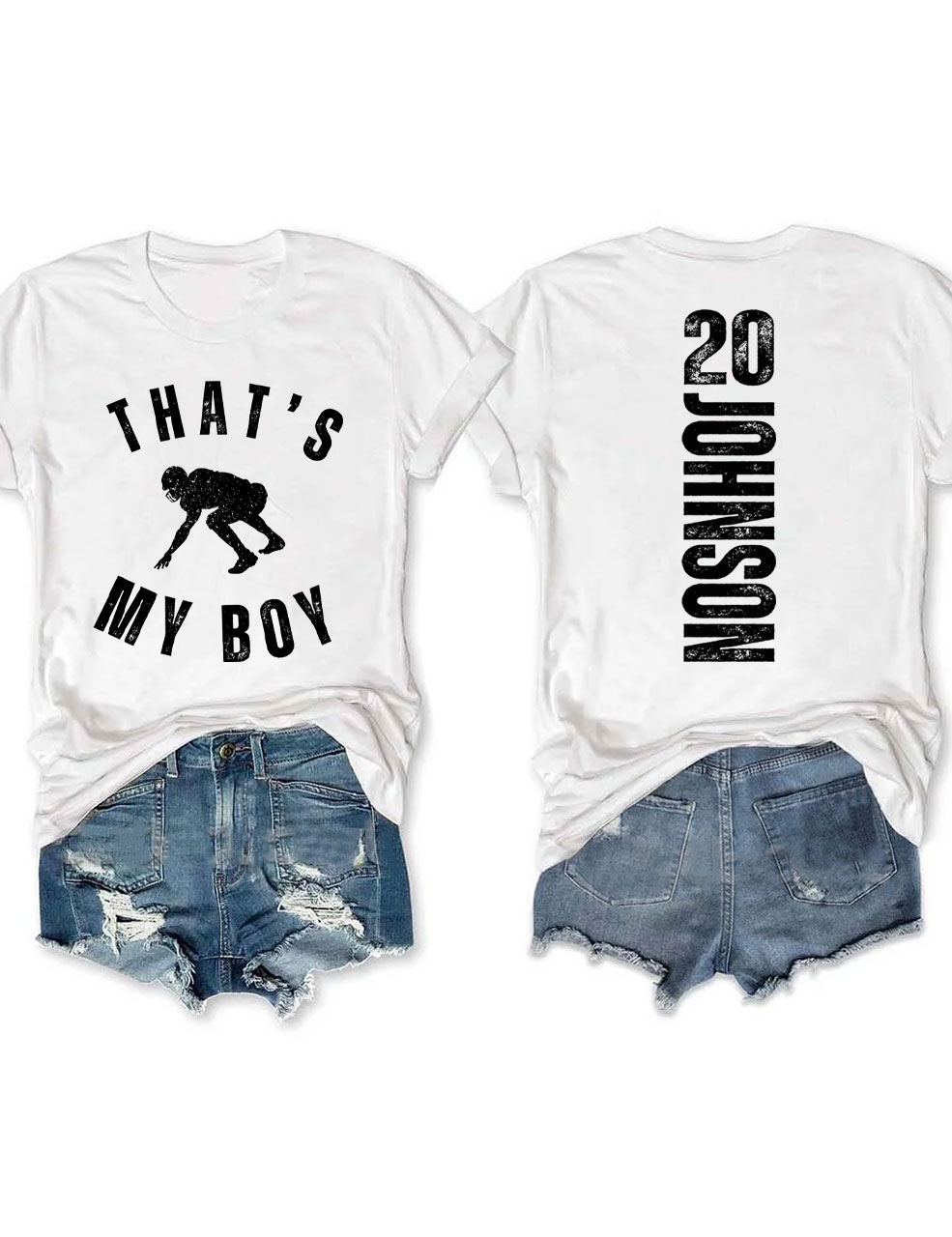 Custom That's My Boy Football Mom T-shirt