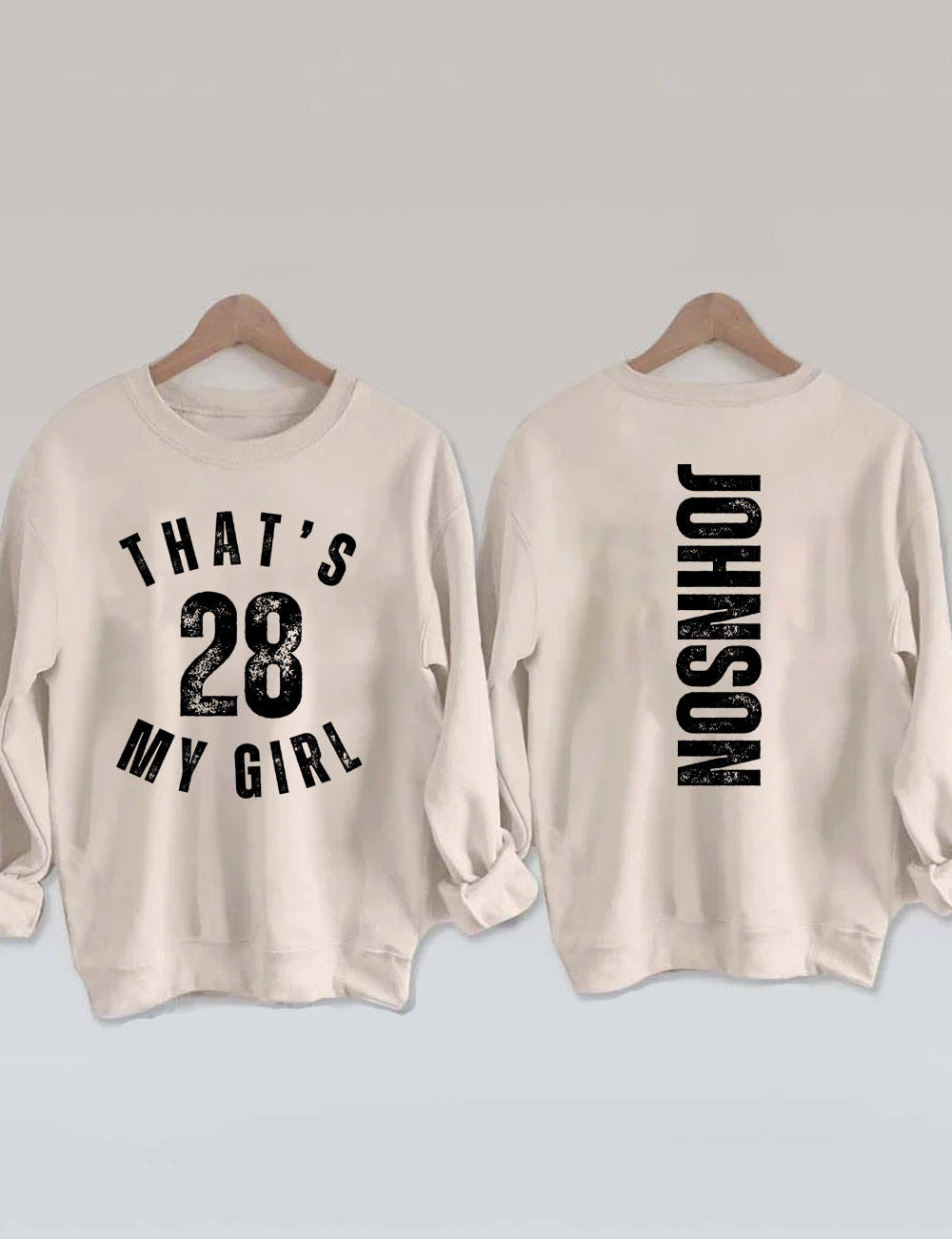 Custom That's My Girl Football Mom Sweatshirt