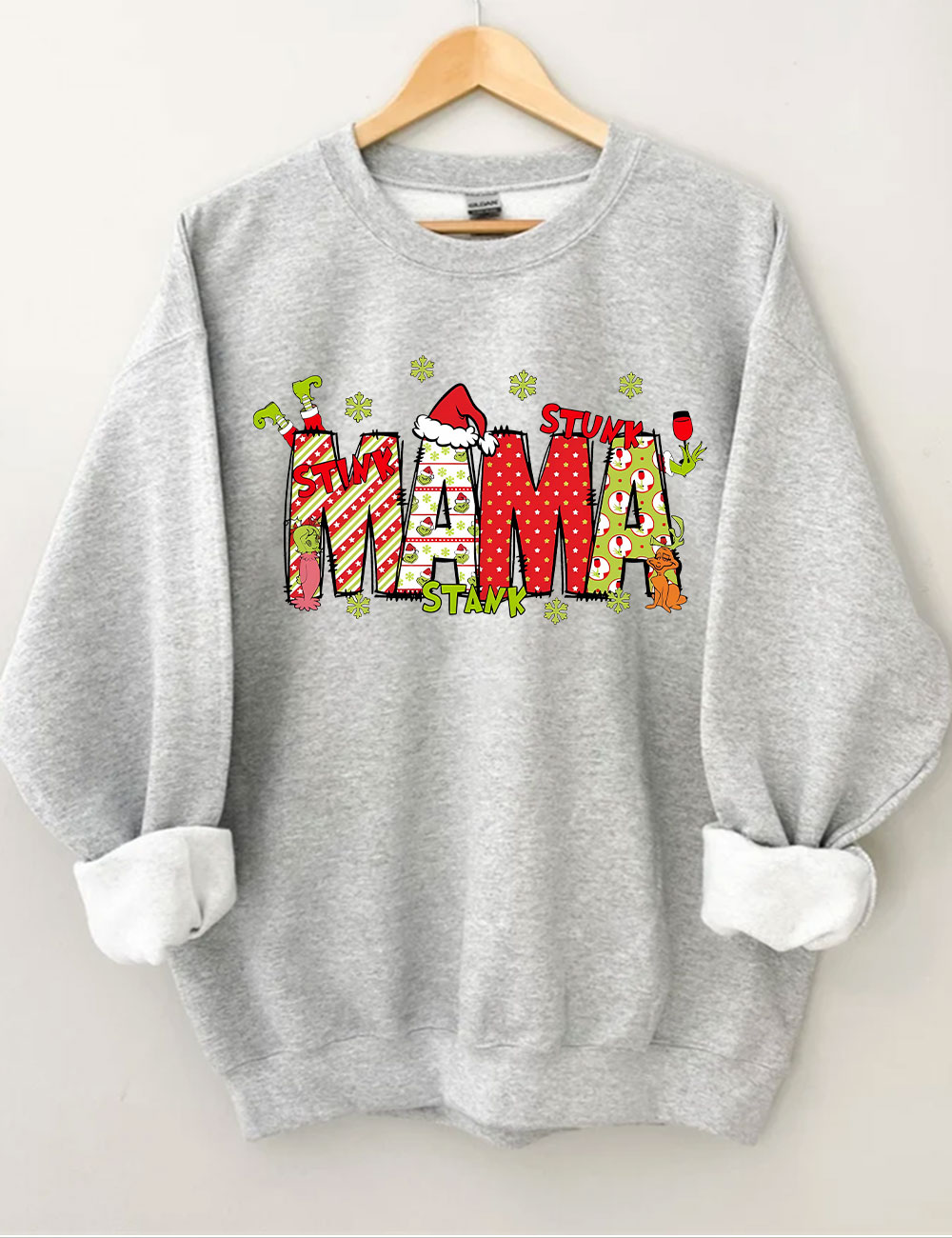 Custom Christmas Mama Kids Names Sweatshirt
