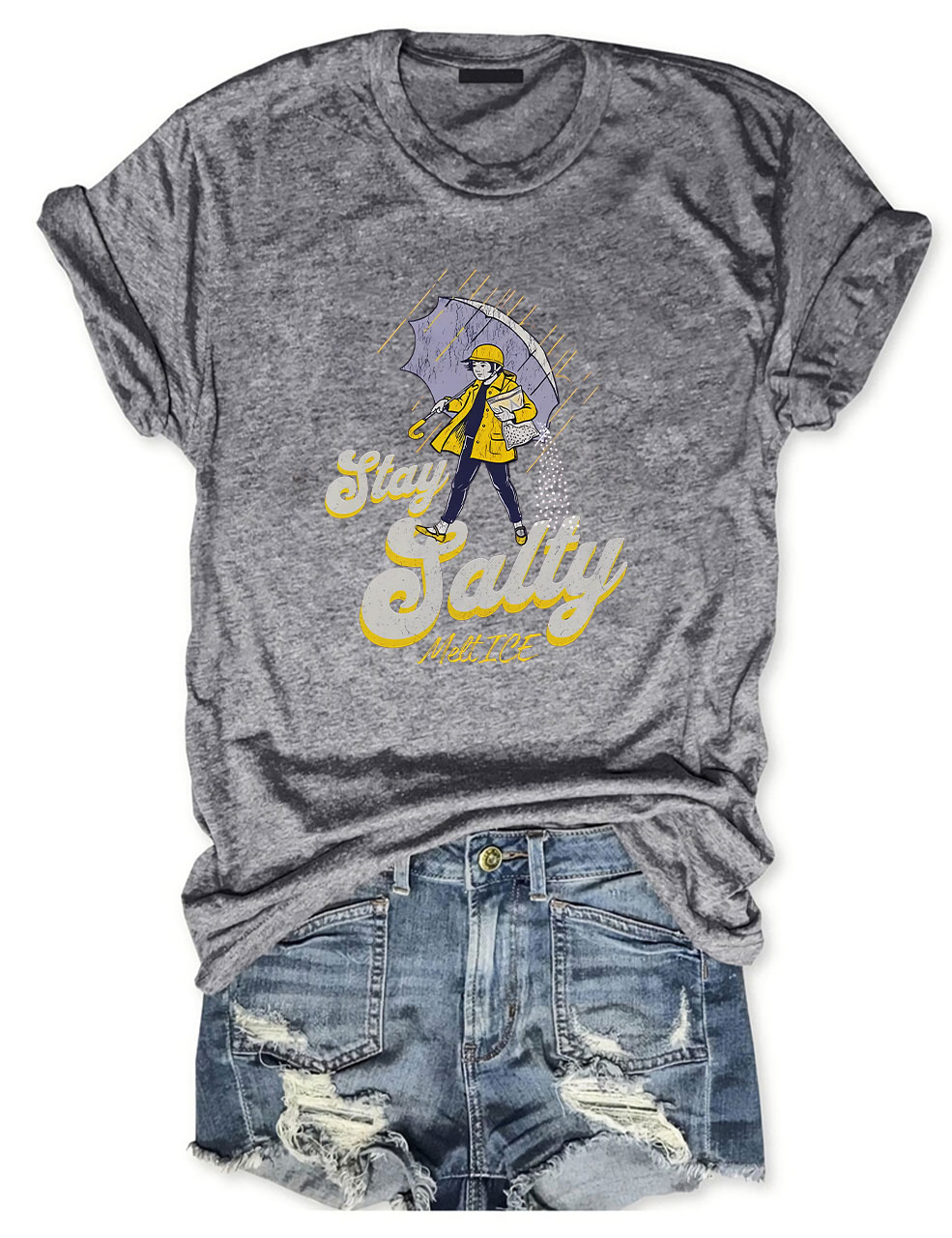 Subtle Anti Ice Stay Salty Protest  T-shirt