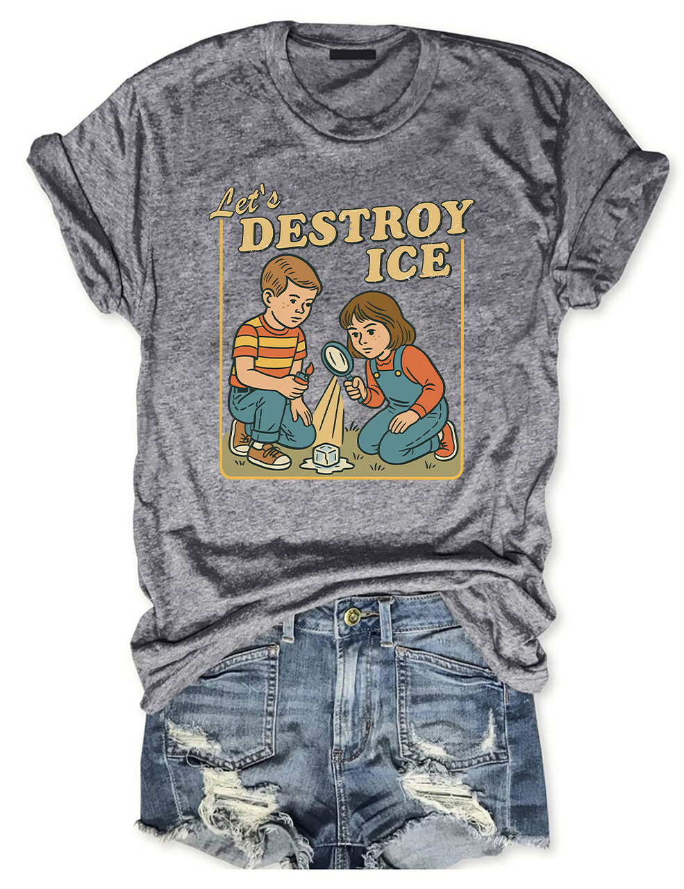 Let??s Destroy ICE Funny T-Shirt