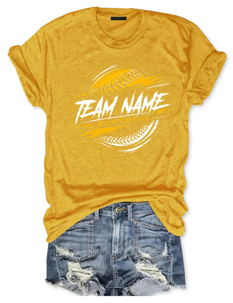 Custom Name Softball T-shirt