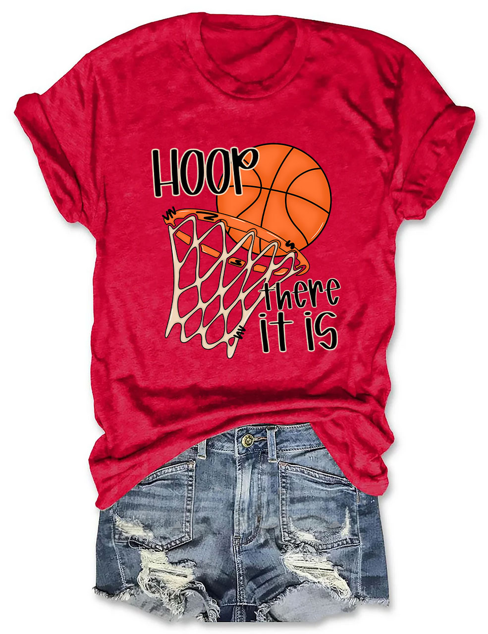 Hoop There It Is Funny Basketball T-Shirt