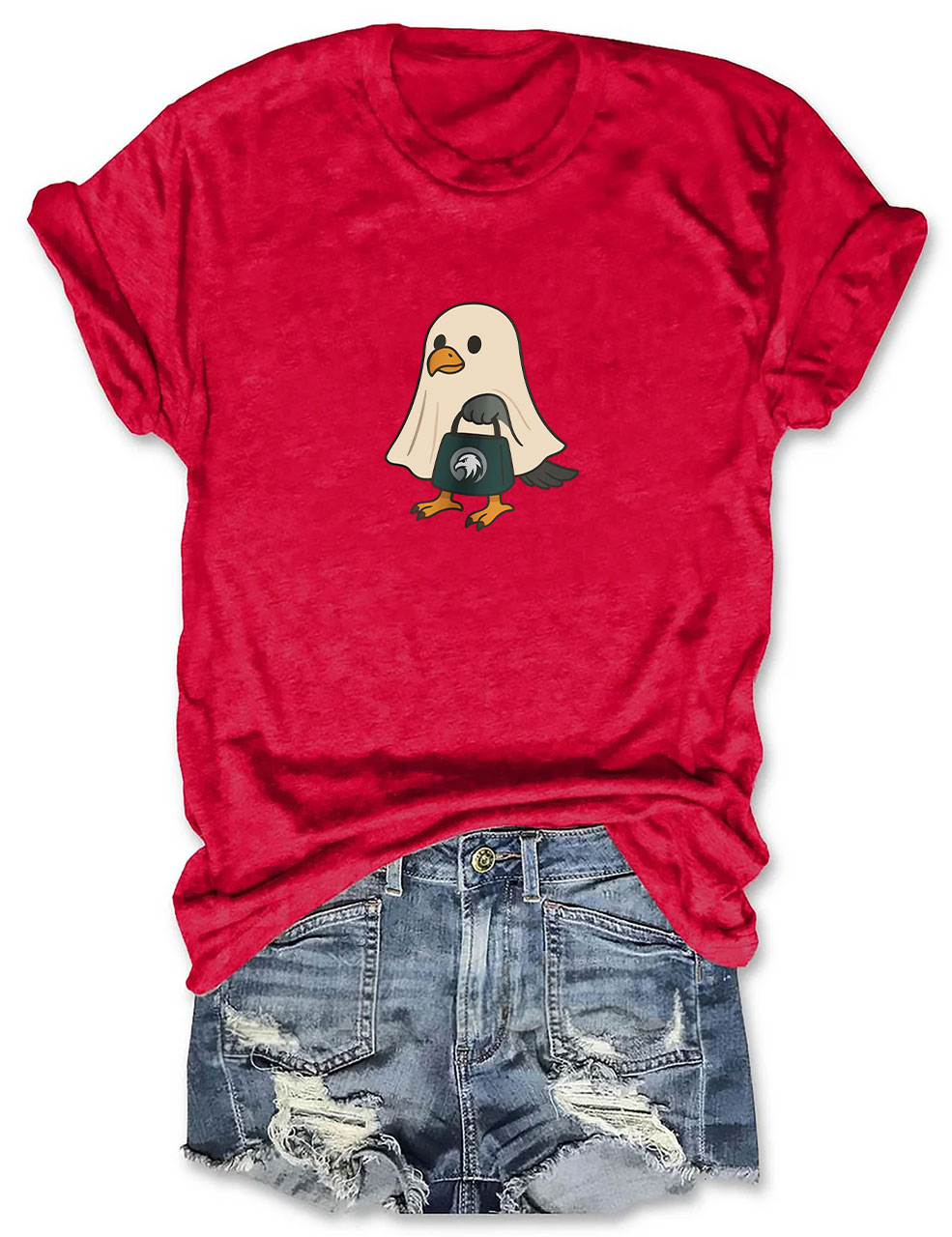 Halloween Ghost Philadelphia Football T-Shirt