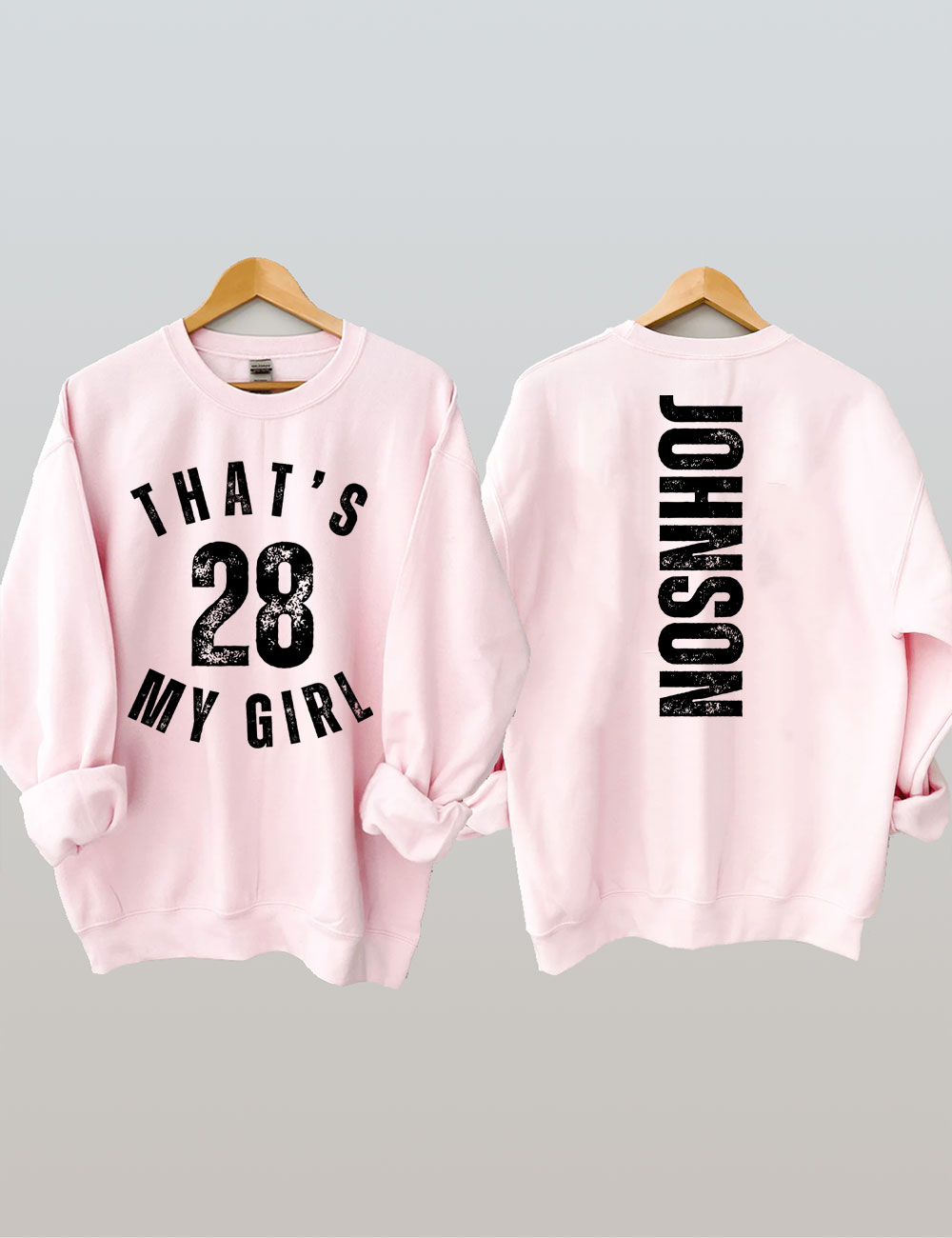 Custom That's My Girl Football Mom Sweatshirt