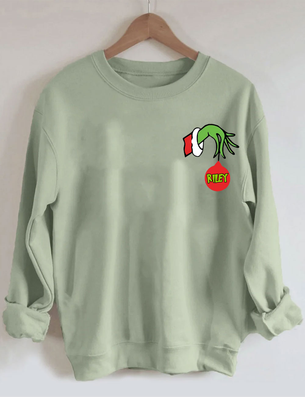 Custom Name Grinch Family Sweatshirt