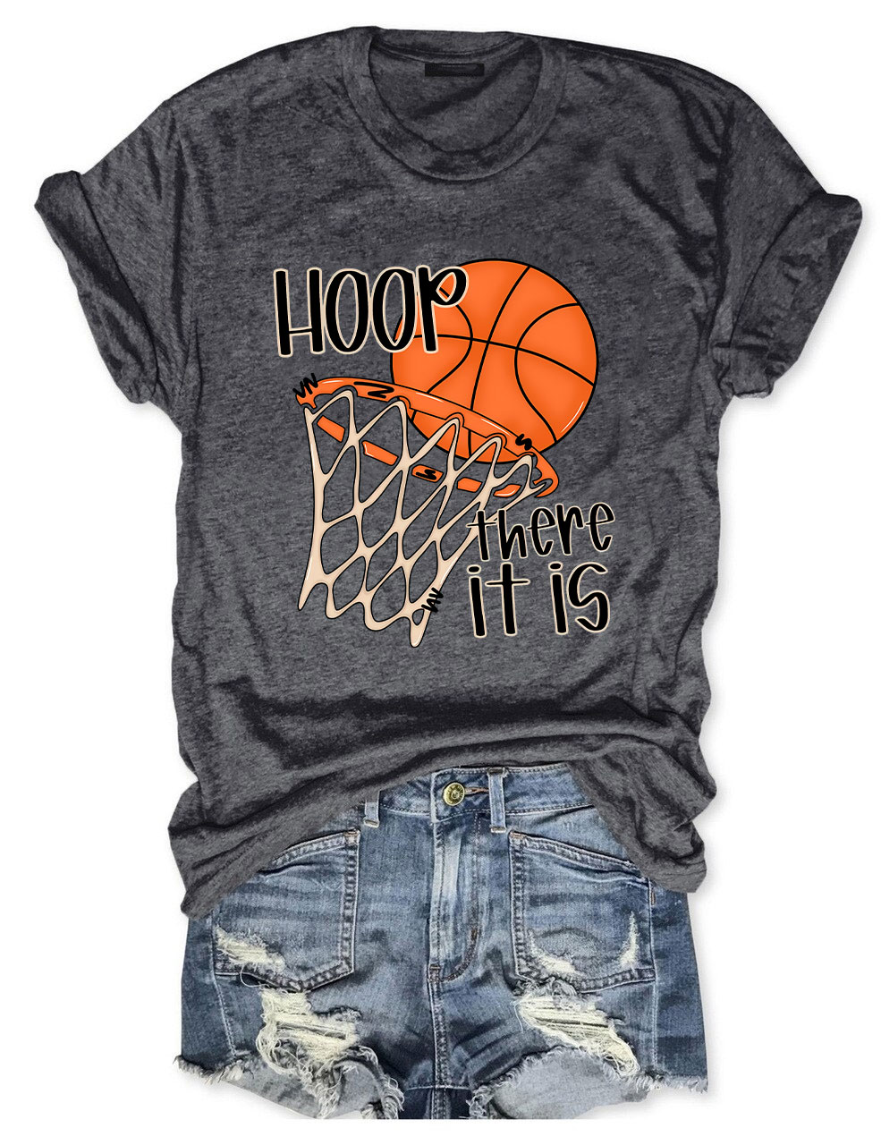 Hoop There It Is Funny Basketball T-Shirt