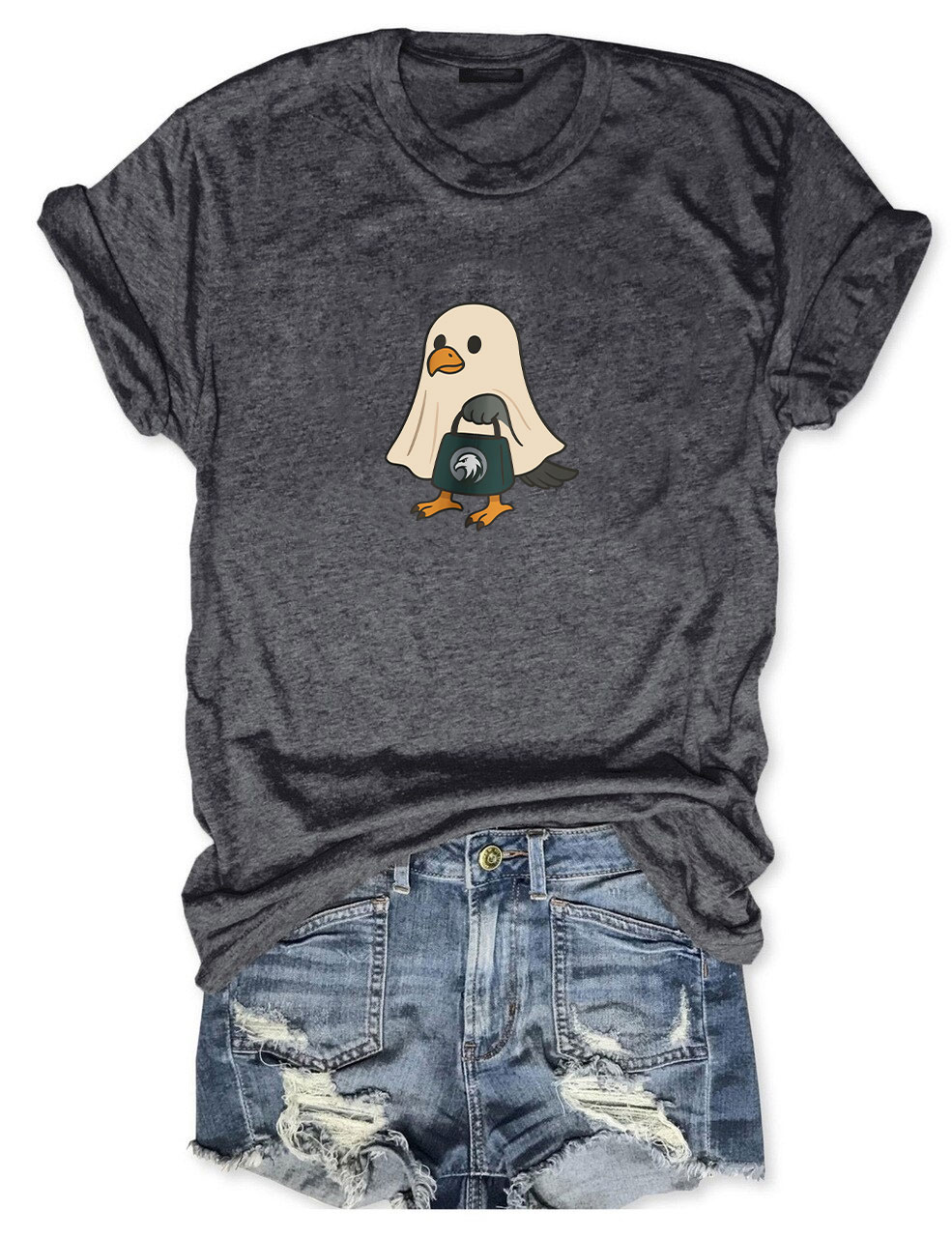 Halloween Ghost Philadelphia Football T-Shirt