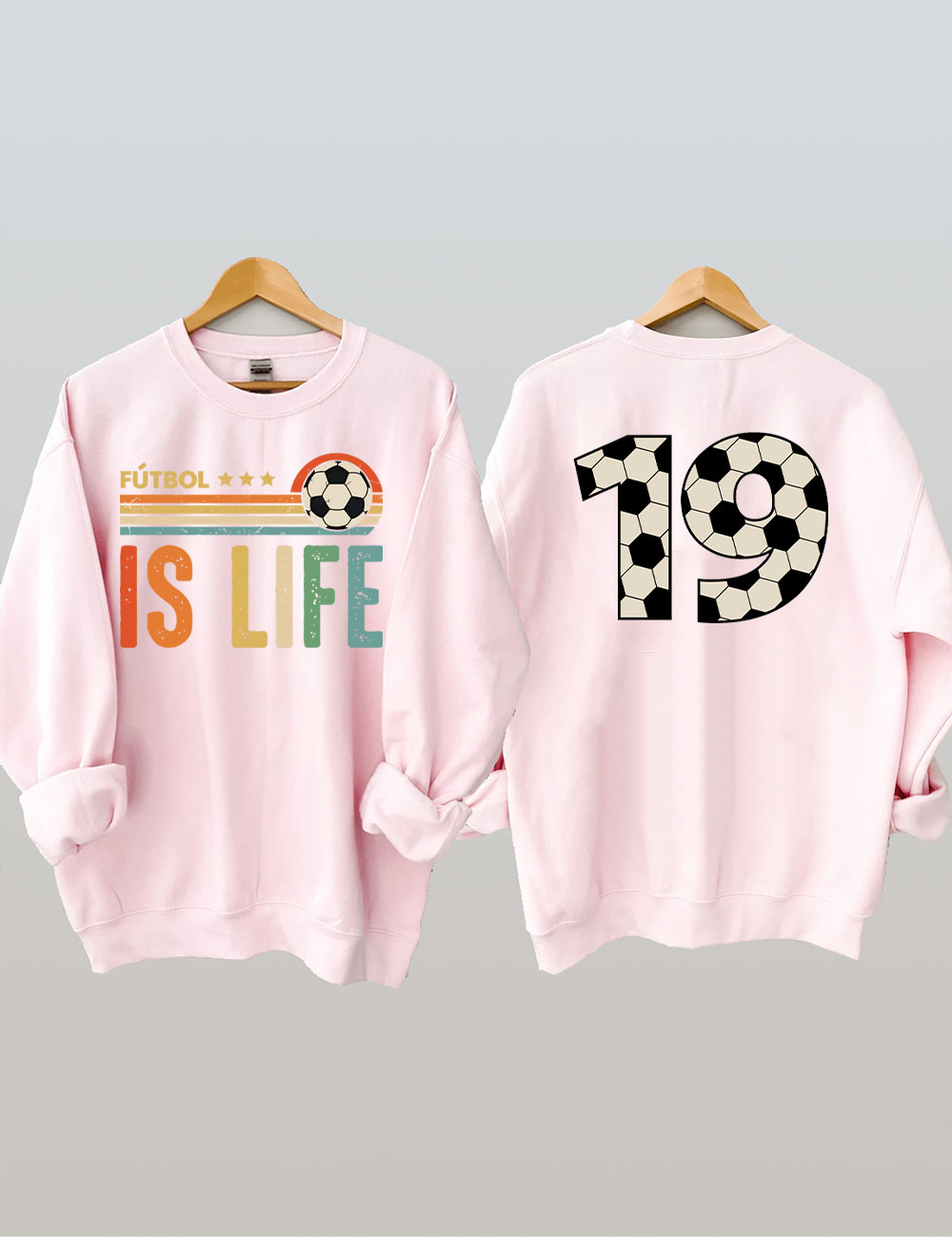 Futbol Is Life Custom Number Sweatshirt
