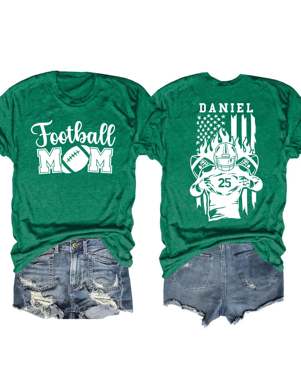 Football Mom Custom T-shirt