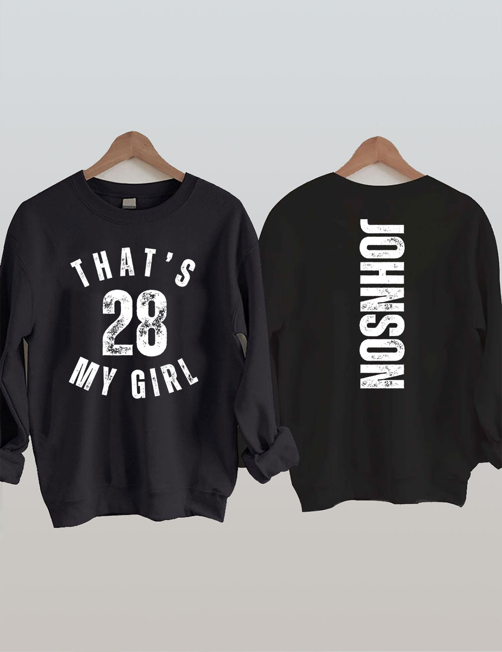 Custom That's My Girl Football Mom Sweatshirt
