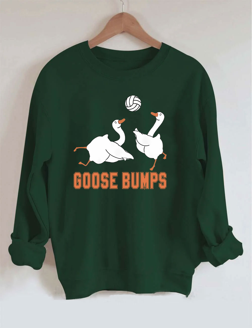 Goose Bumps Funny Volleyball Sweatshirt