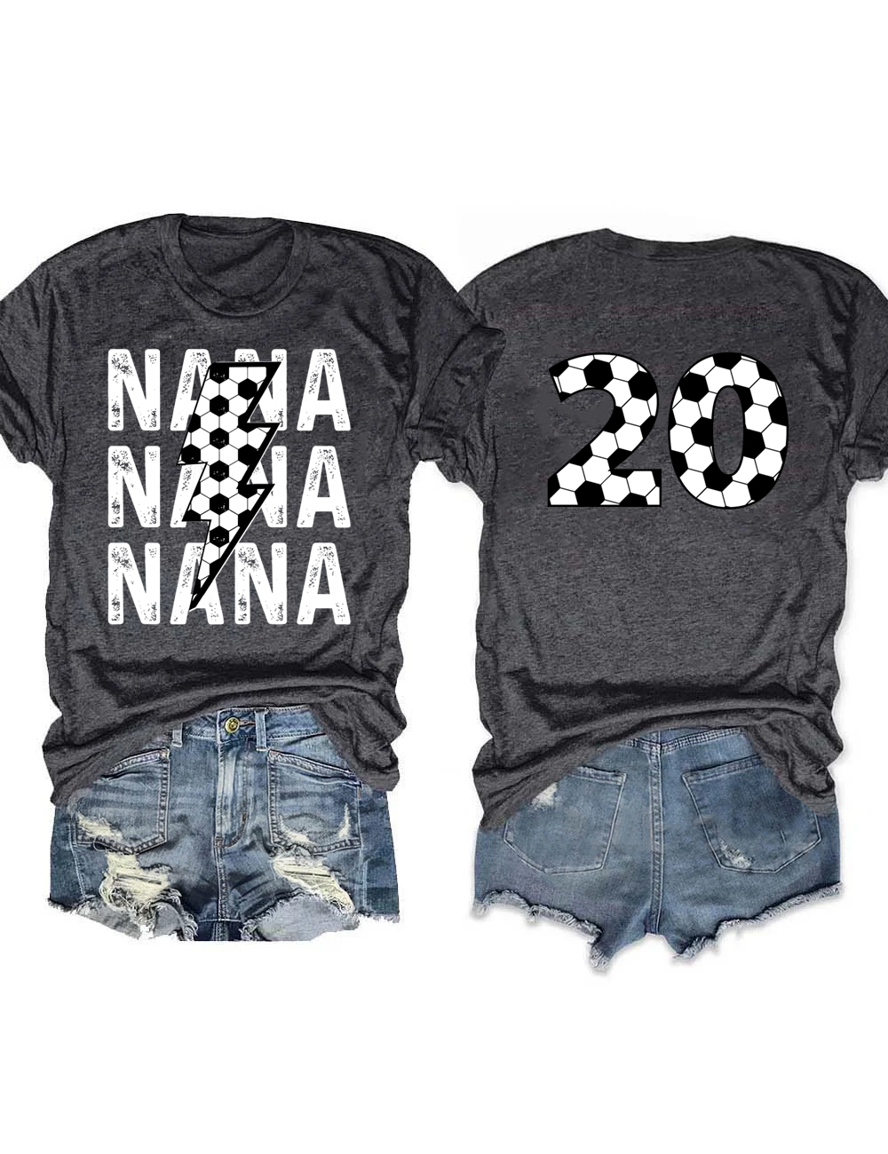 Custom Football Nana T-shirt