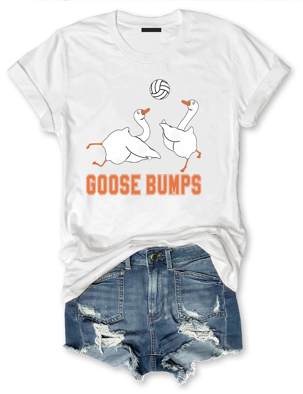 Goose Bumps Funny Volleyball T-shirt