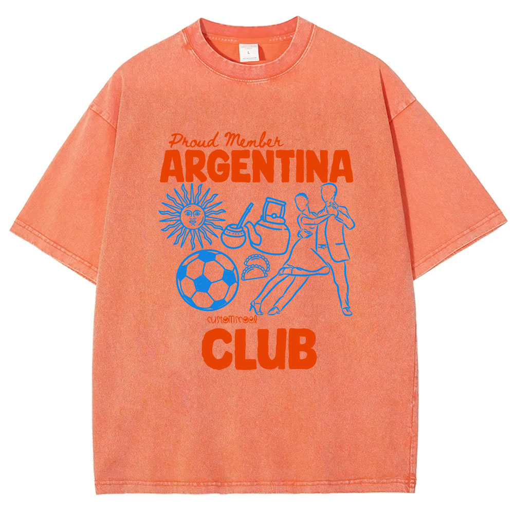 Proud Member Argentina Club Washed T-shirt