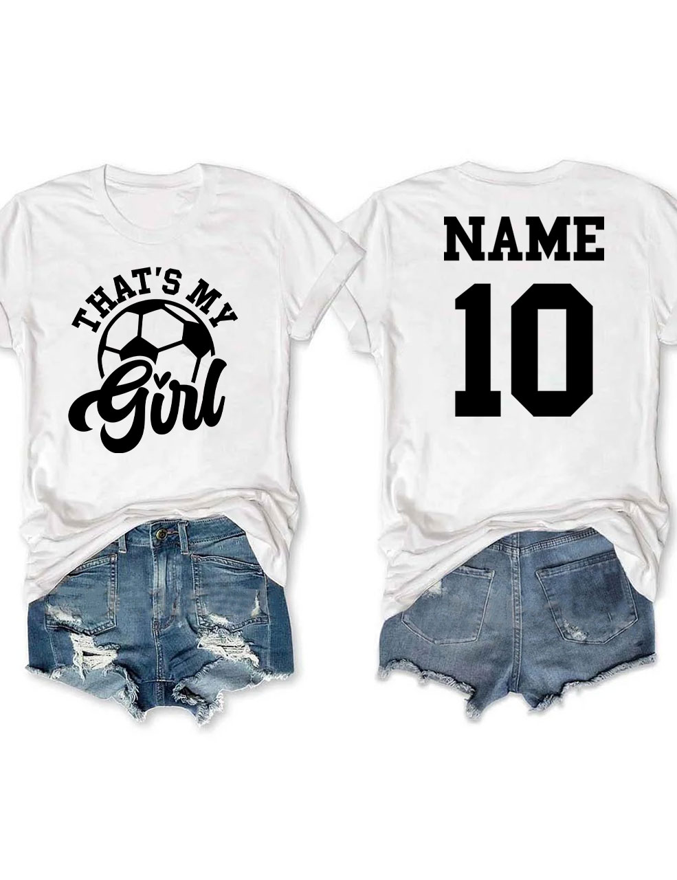 Custom That's My Girl Football T-shirt