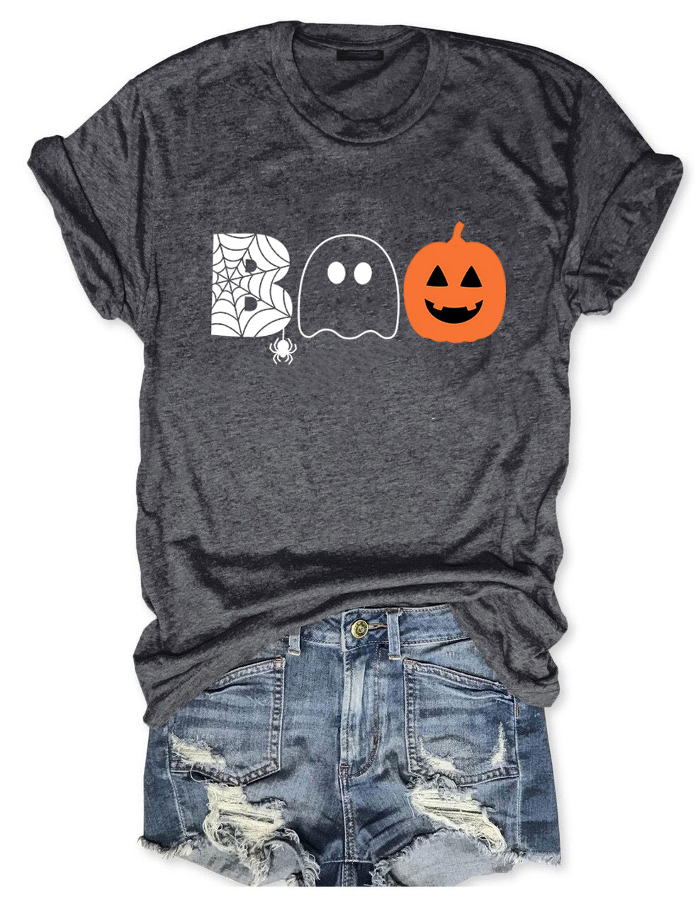 Boo Halloween Ghost Basketball T-shirt
