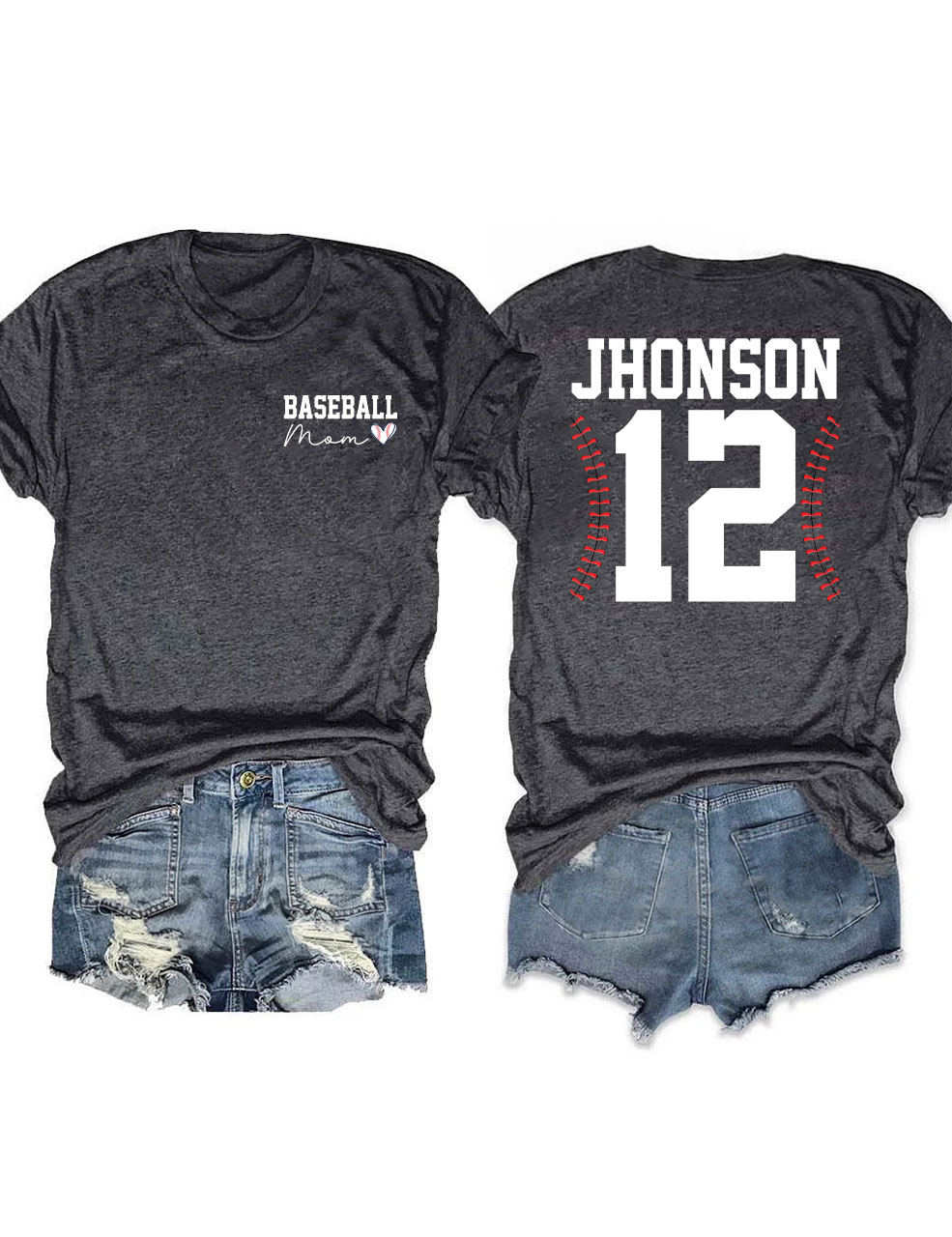 Custom Baseball Mom T-Shirt