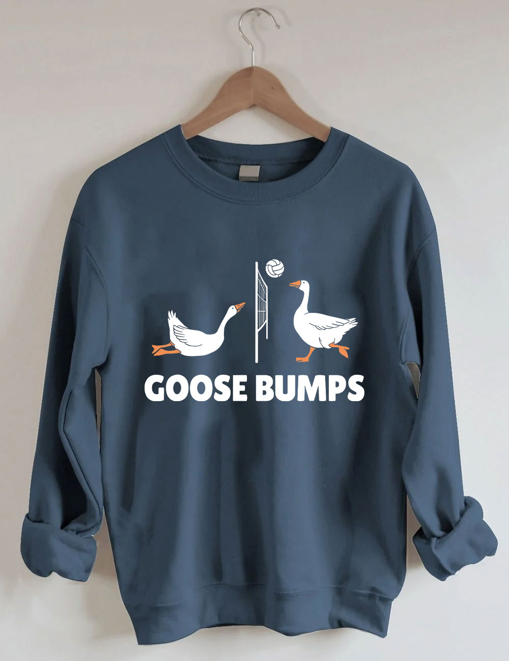 Goose Bumps Funny Volleyball Sweatshirt