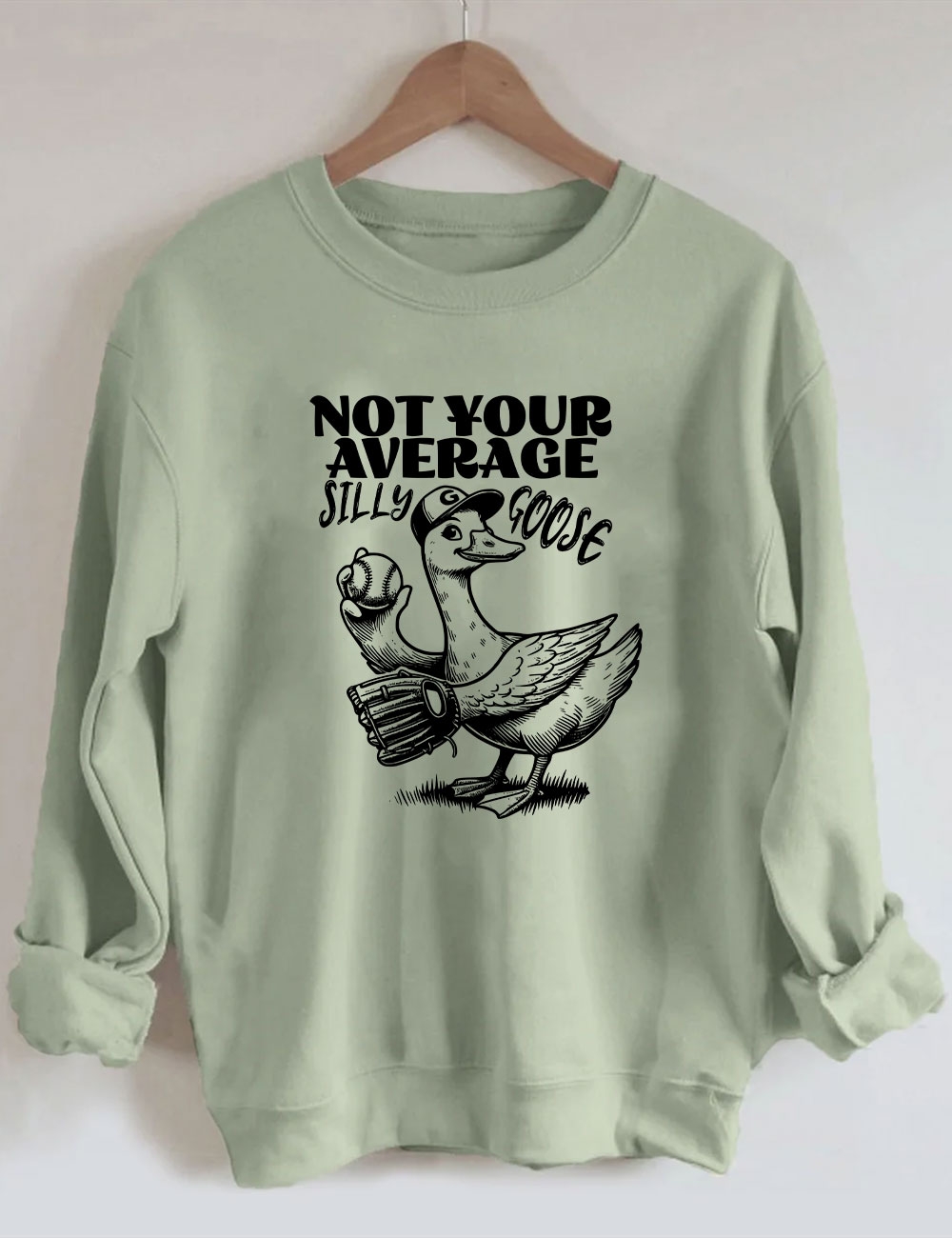 Not Your Average Silly Goose Funny Tennis Sweatshirt