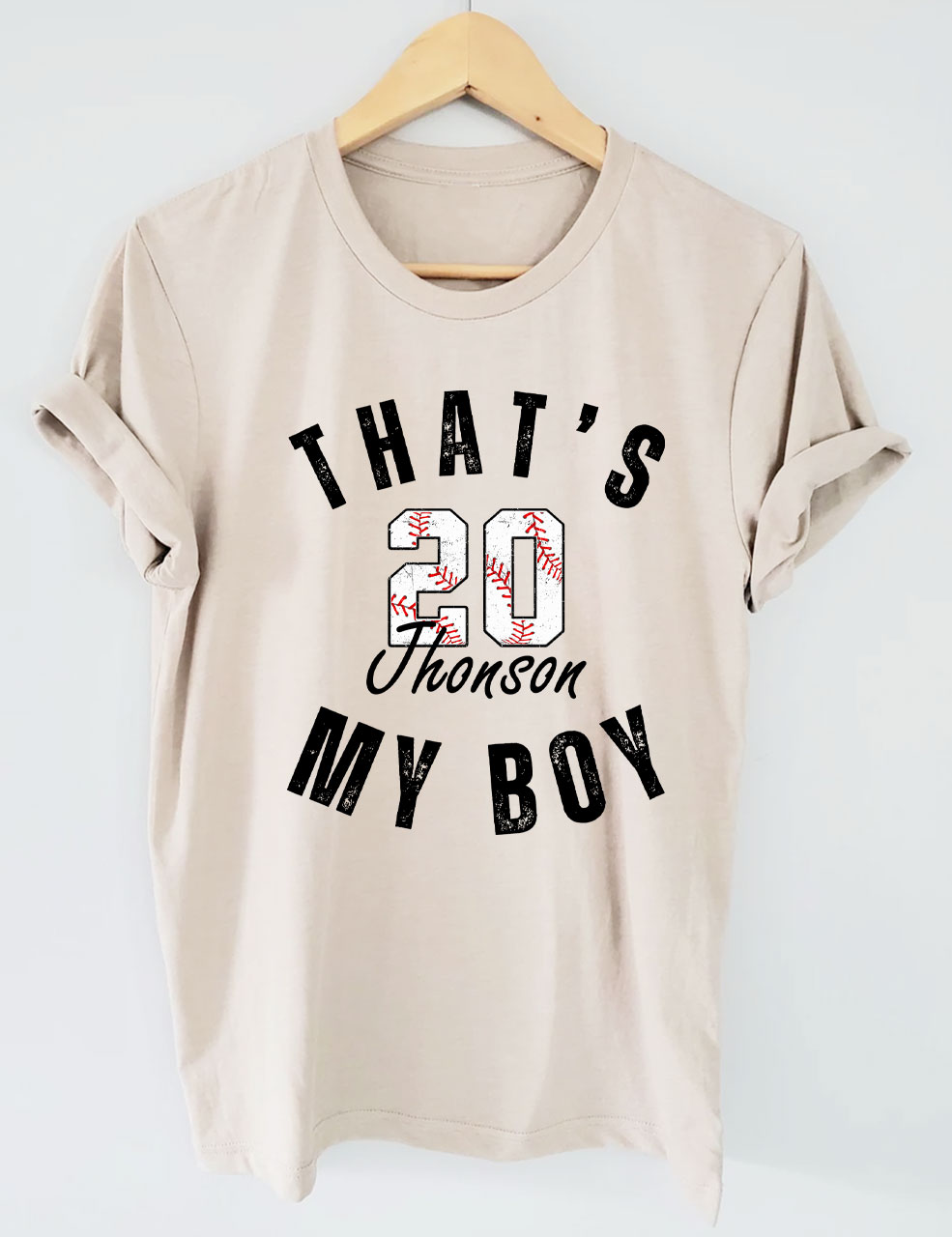 Custom That's My Boy Baseball T-Shirt