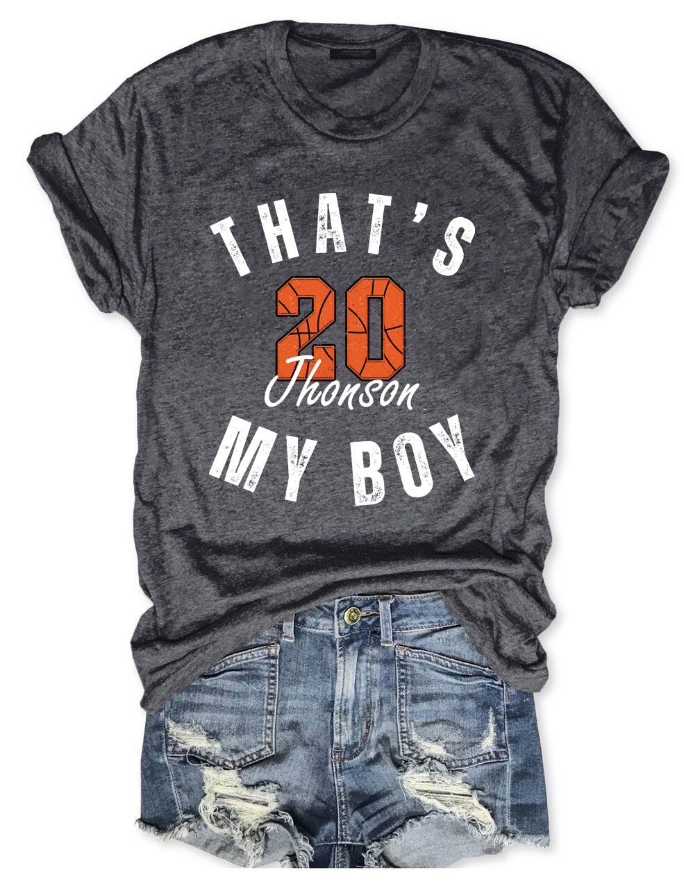 Custom That's My Boy Basketball T-shirt