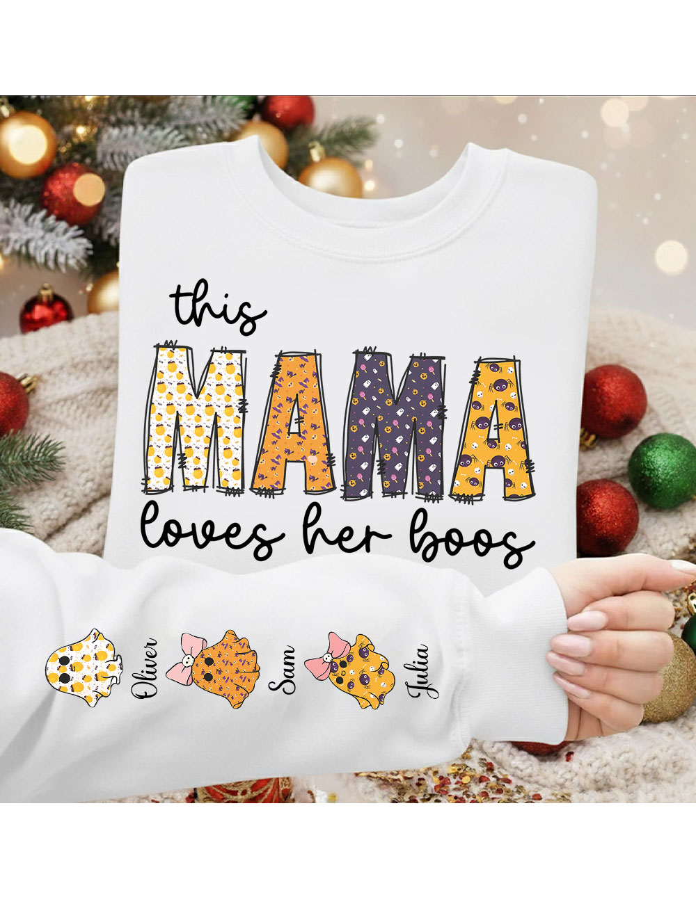 Custom This Mama Loves Her Boos Sweatshirt