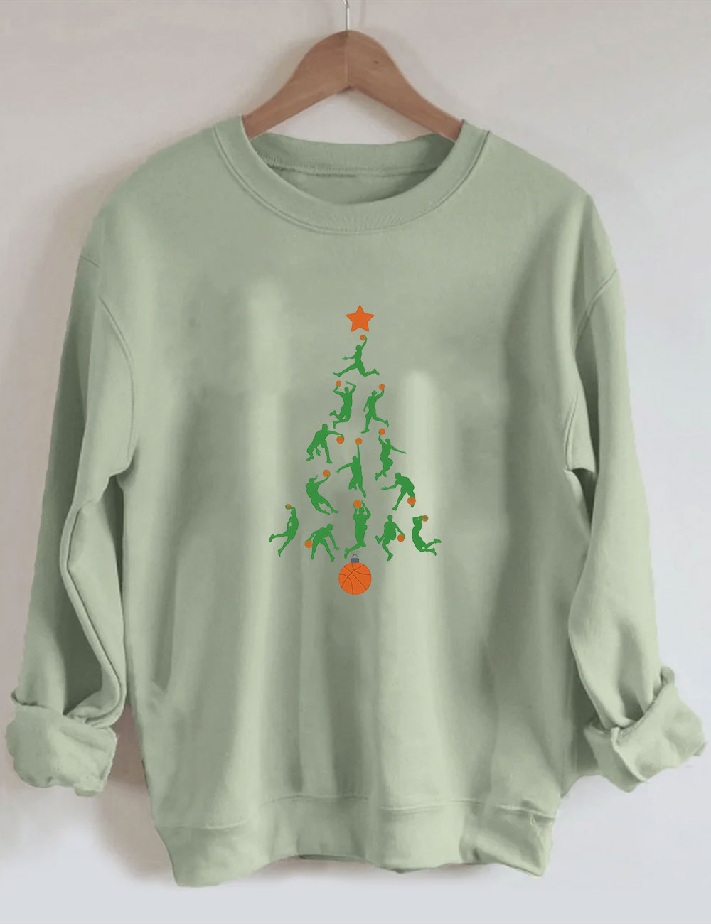 Christmas Basketball Tree Sweatshirt