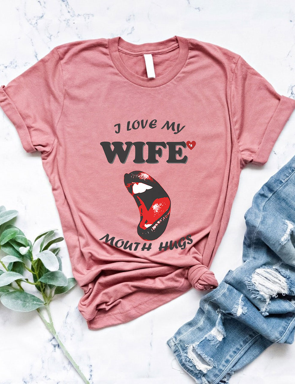 "I Love My Wife" Adult Funny T-Shirt