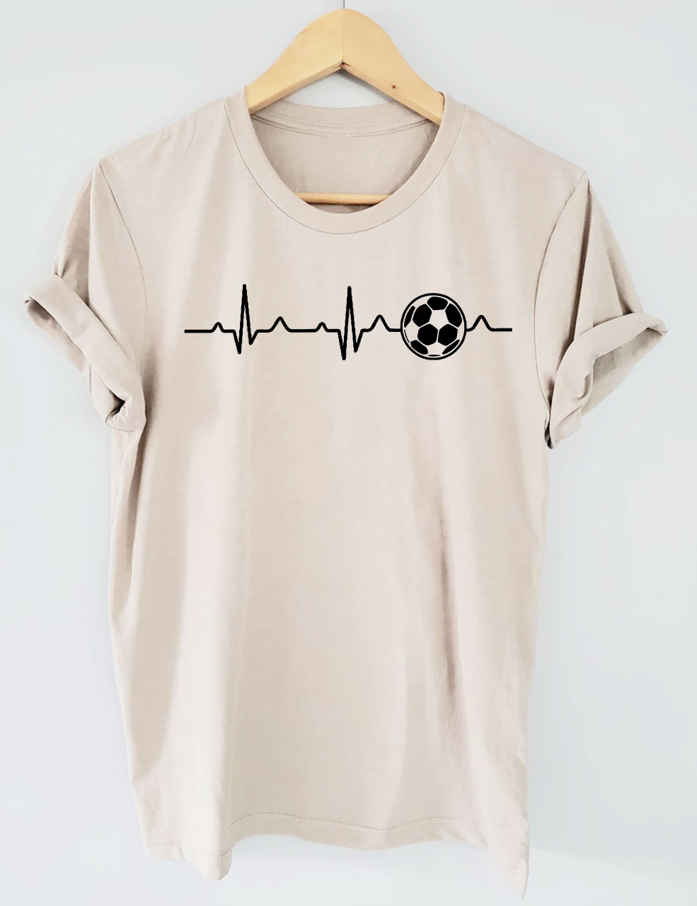 Football Heartbeat T-shirt