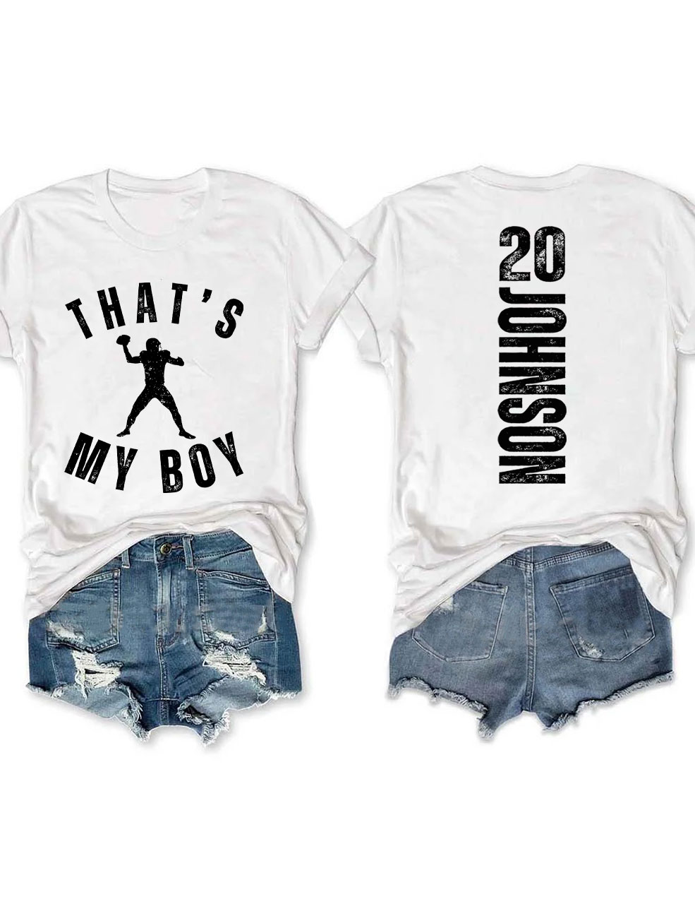Custom That's My Boy Football Mom T-shirt