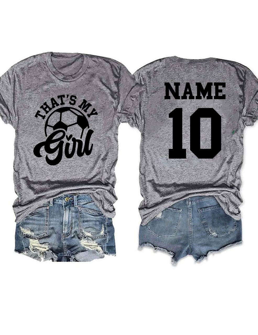 Custom That's My Girl Football T-shirt