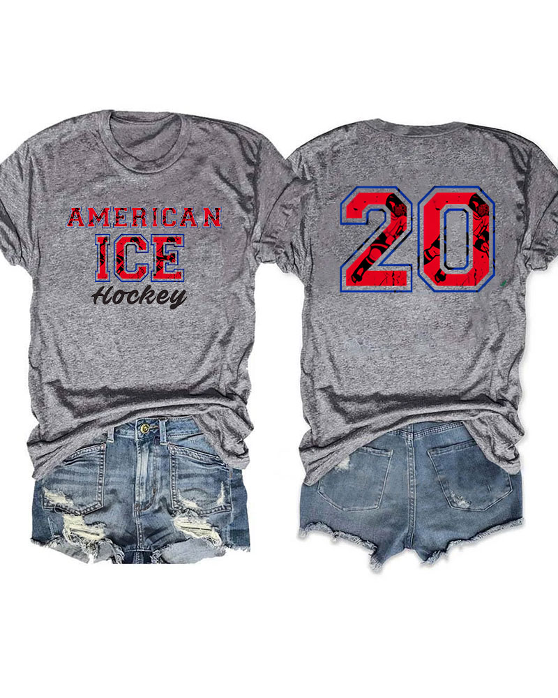 American Ice Hockey Custom T-shirt