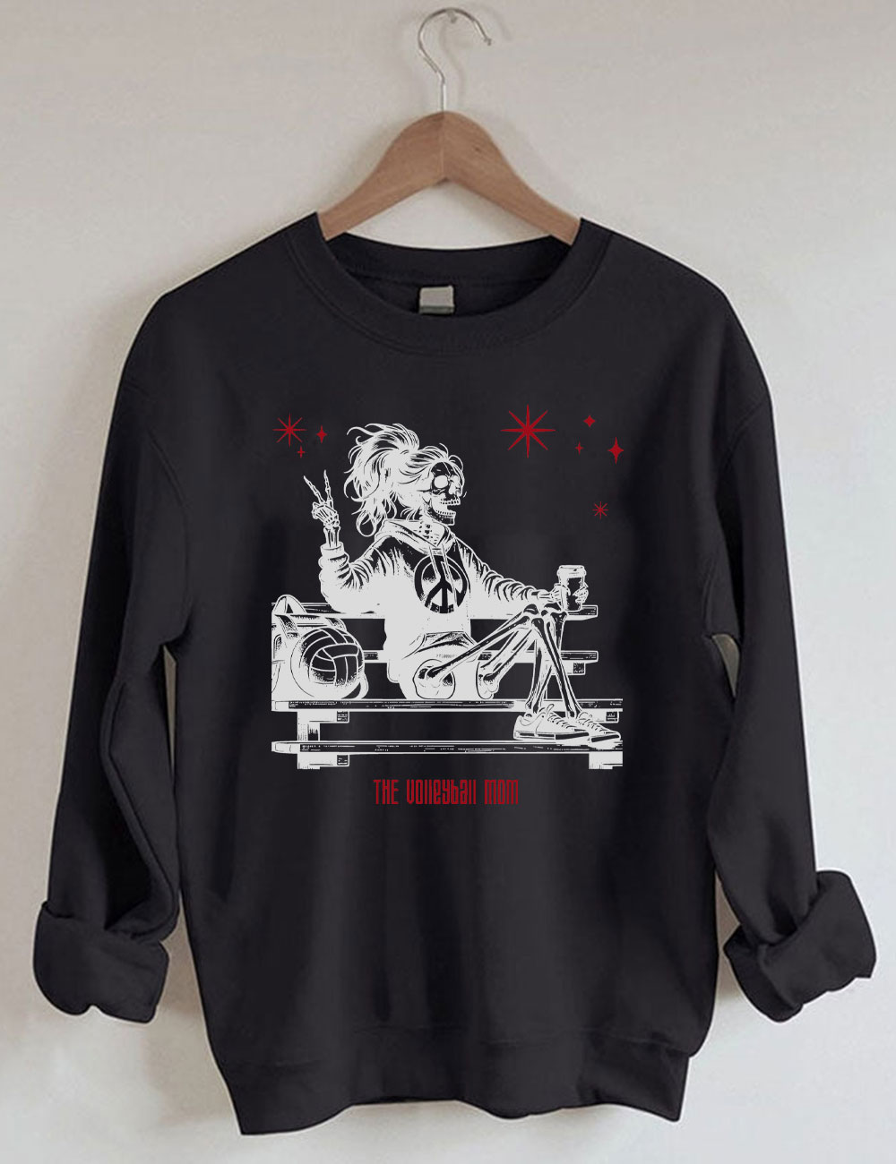 Halloween Volleyball Mama Sweatshirt