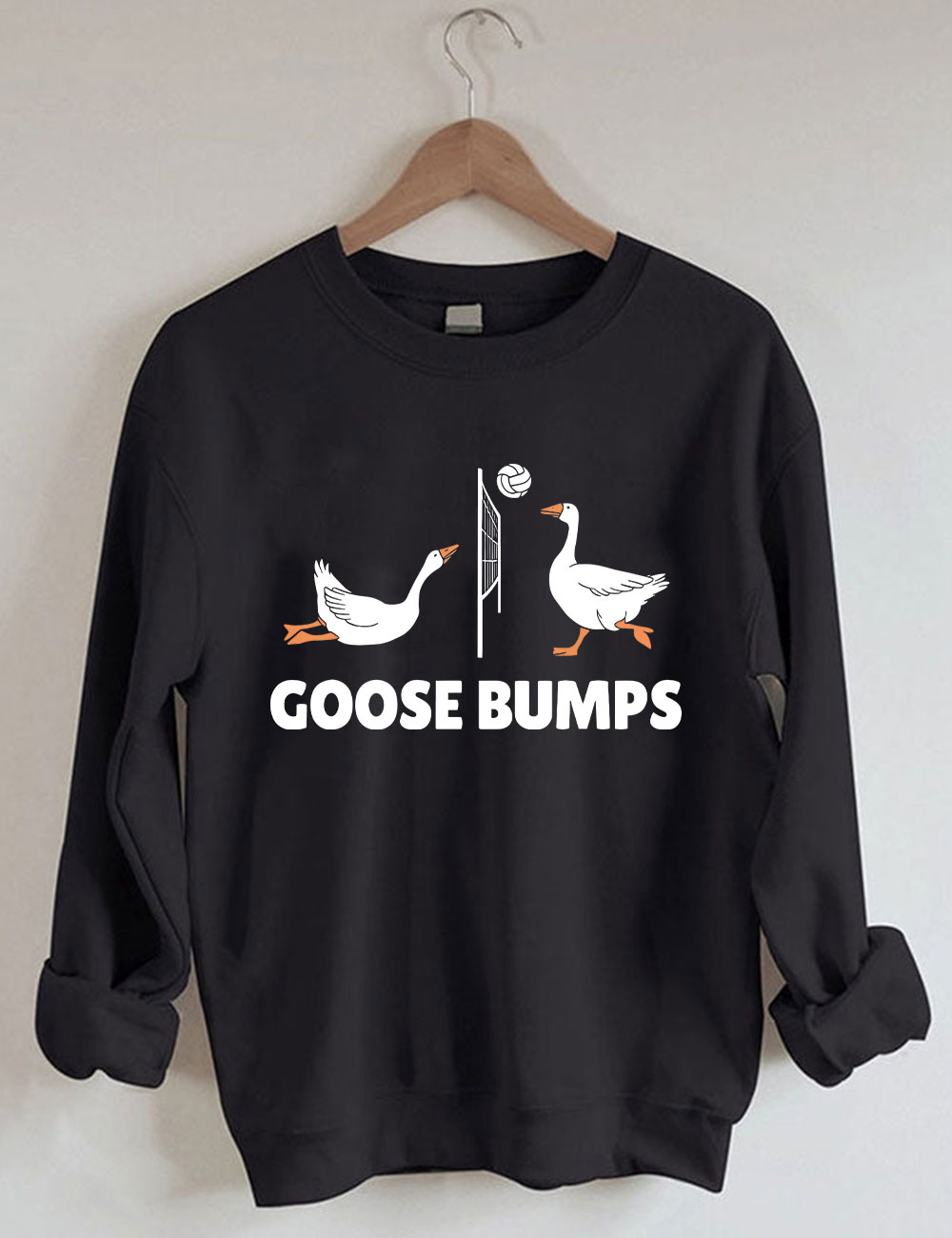 Goose Bumps Funny Volleyball Sweatshirt