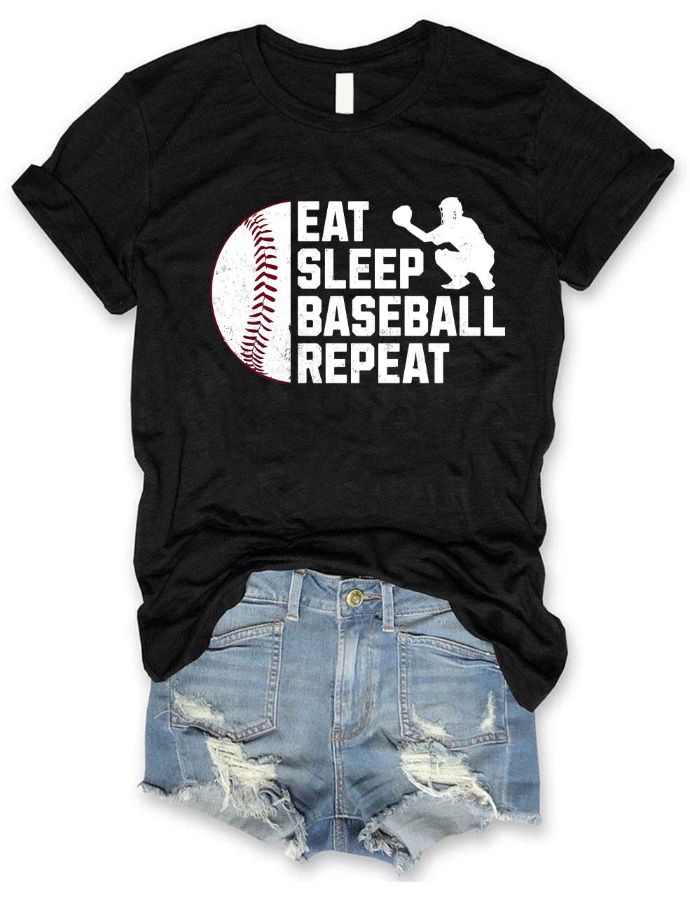 Eat Sleep Baseball Repeat T-shirt