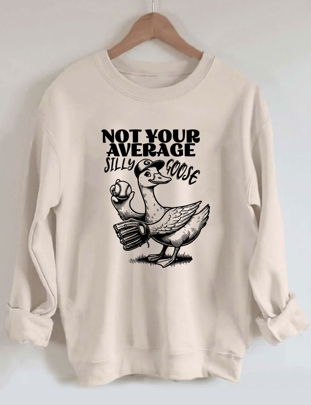 Not Your Average Silly Goose Funny Tennis Sweatshirt