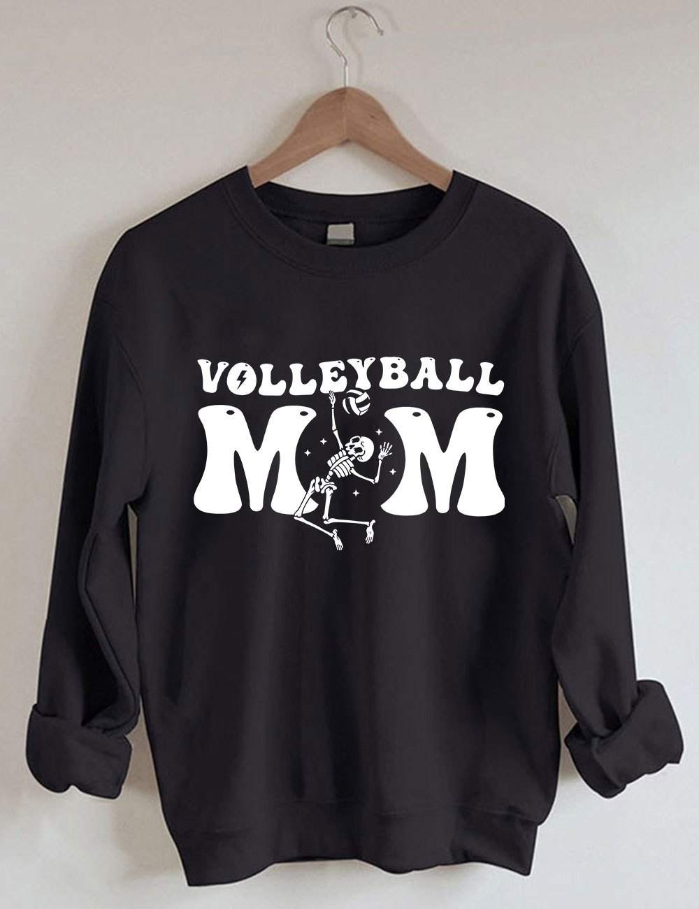 Volleyball Skeleton Mom Sweatshirt