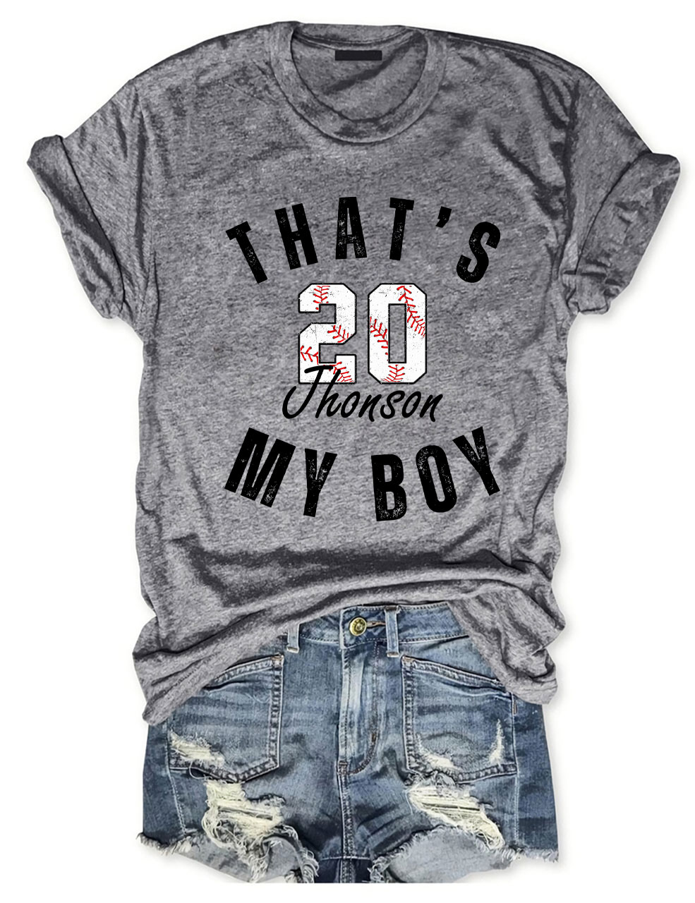 Custom That's My Boy Baseball T-Shirt