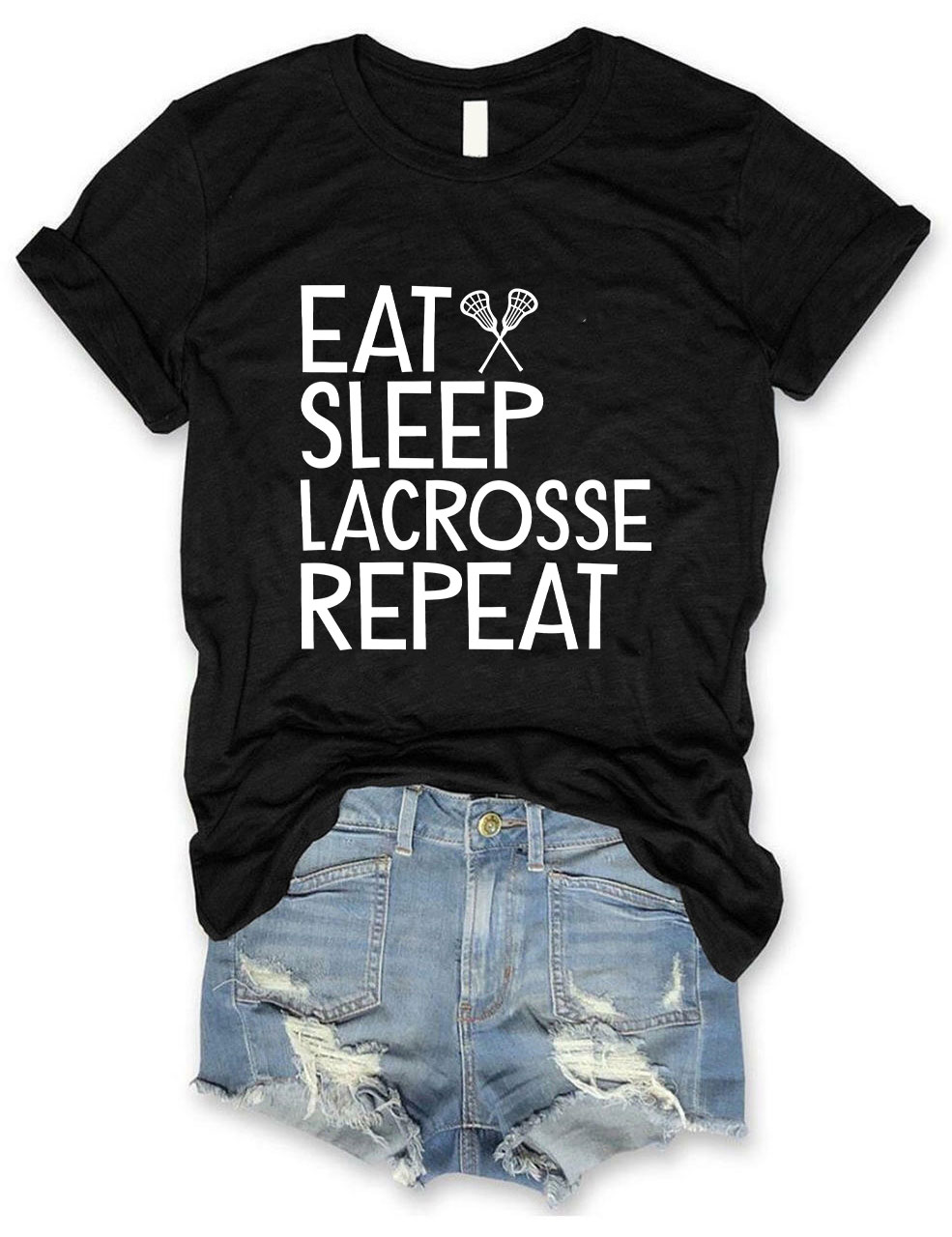 Eat Sleep Lacrosse Repeat Funny T-shirt