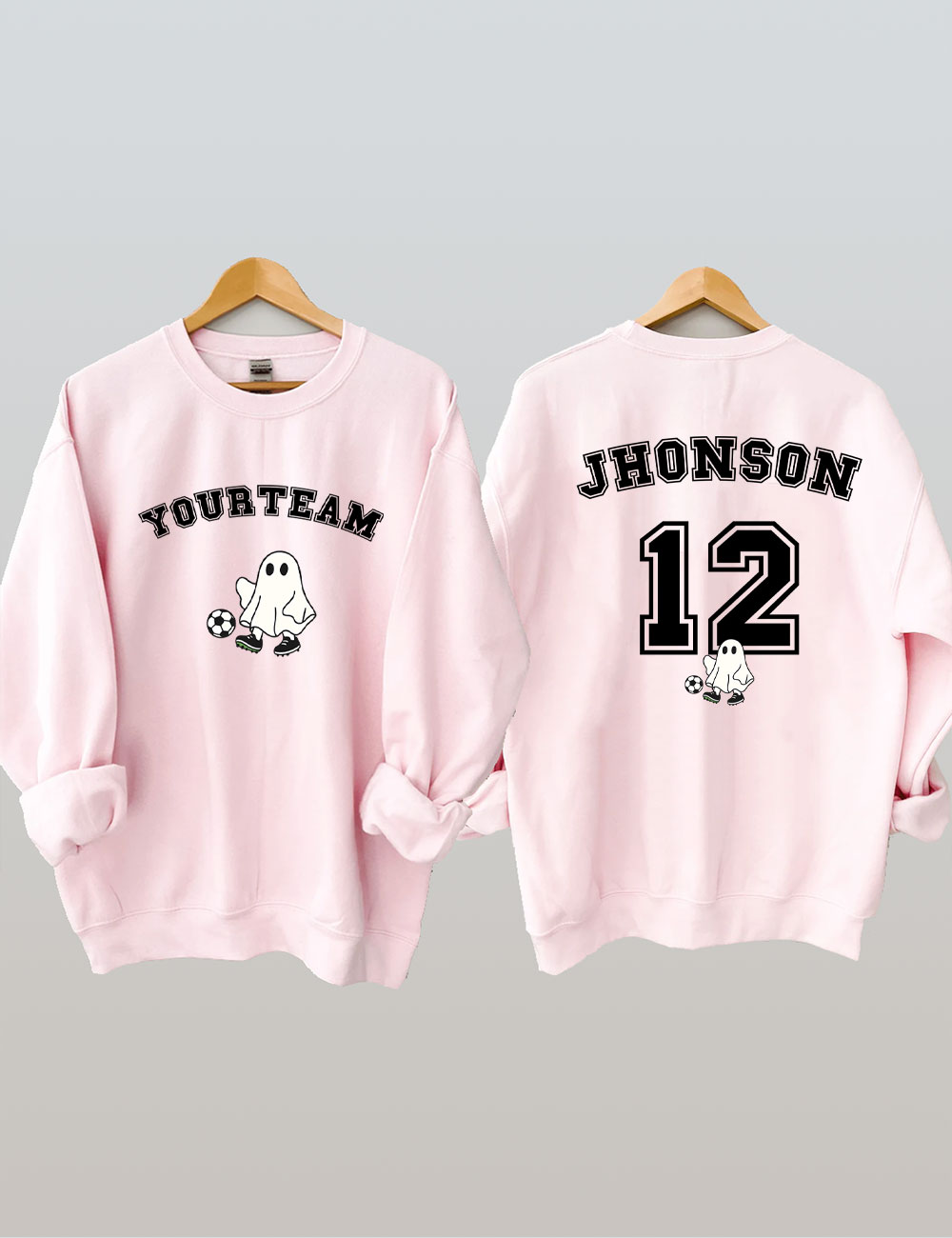 Custom Ghost Soccer Funny Sweatshirt