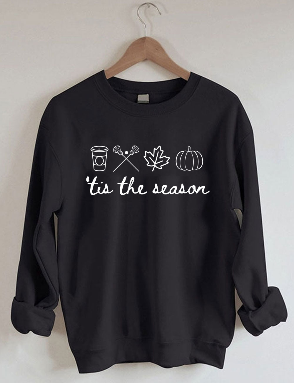 Tis' The Season Lacrosse Funny Sweatshirt