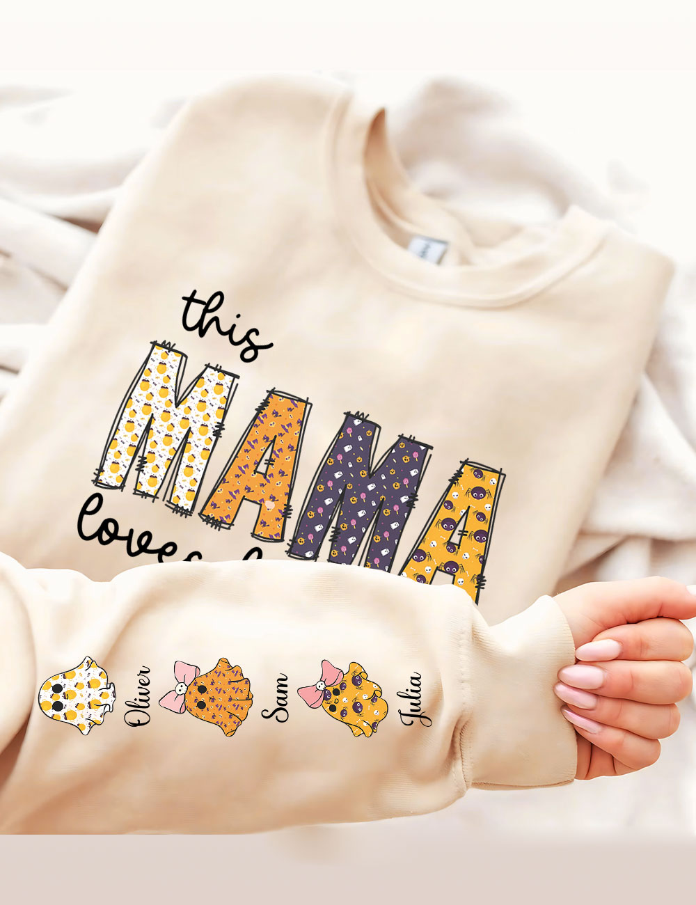 Custom This Mama Loves Her Boos Sweatshirt