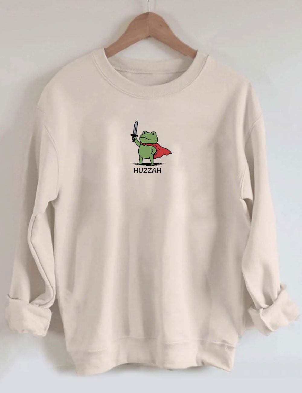 HUZZAH - Frog With Sword Sweatshirt