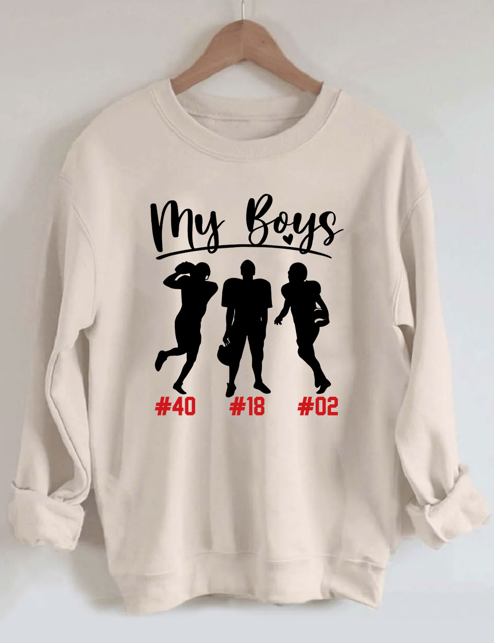 My Boys Custom Football Sweatshirt