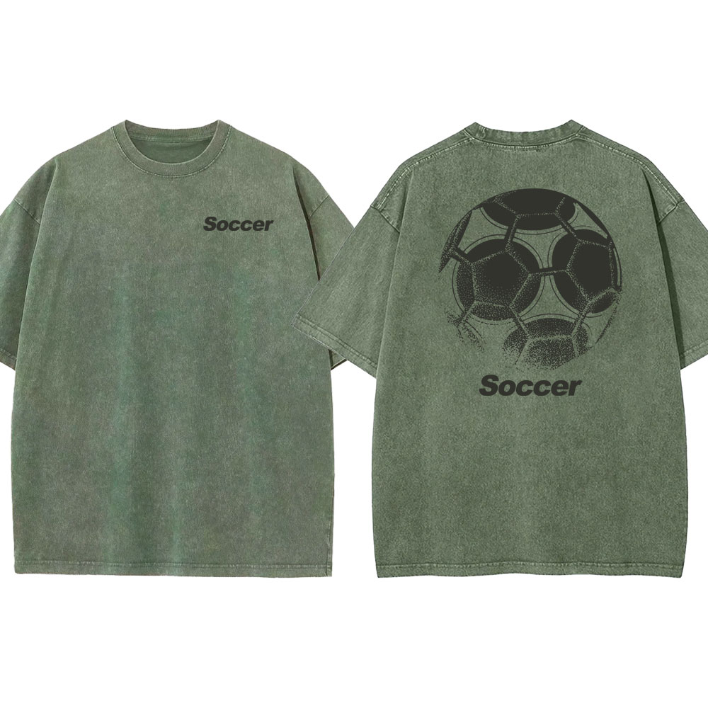Soccer Unisex Fit Washed T-shirt