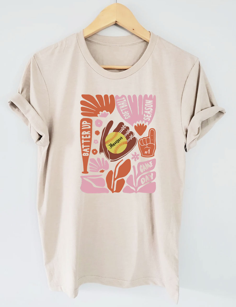 Custom Softball Mom T-shirt