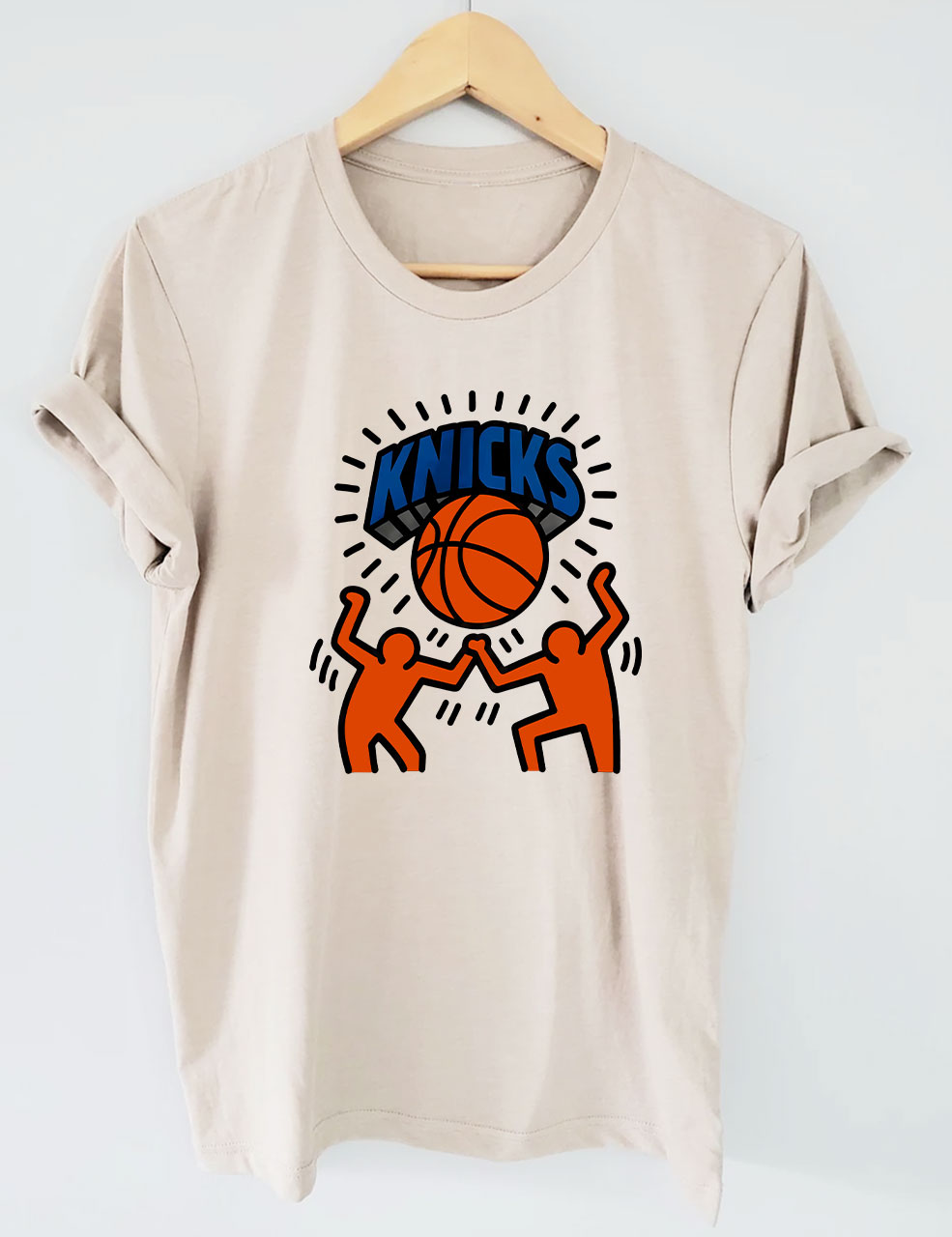 Keith Haring Knicks Basketball T-Shirt